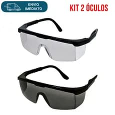 KIT 2 Óculos De Proteção Fênix Rj Sky Jaguar Segurança Laboratório Epi - MAIS EPIS Ca 48018