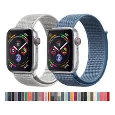 Pulseira de Nylon Compatível com Relógios Apple Watch 45mm 44mm 42mm 41mm 40mm 38mm
