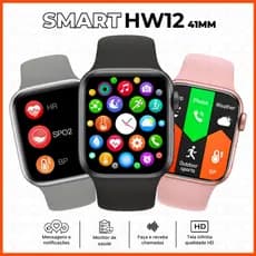 Relógio Smartwatch 41mm HW12 Premium Original Esportivo Redes Sociais Masculino / Feminino