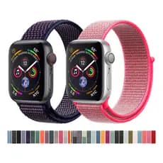Pulseira Nylon Loop Velcro Compatível com Apple Watch Iwo Champion 38/40/41mm — 42/44/45mm