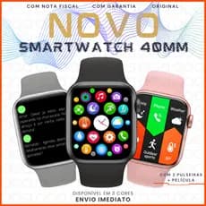 Smartwatch Mini 40mm Relógio Feminino Masculino original com GPS WearFit