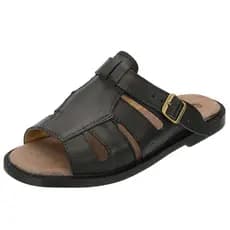 Sandalia Masculina Anti-stress Couro Legitimo e Palmilha em Couro Confortavel 013