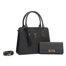 Bolsa Tiracolo Feminina Transversal e de Lado Com Carteira Feminina Kit