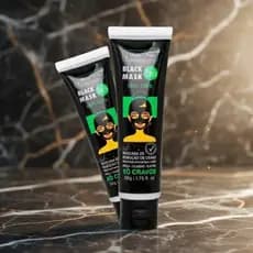 Máscara Facial Black Mask Verde Matte  Limpeza Profunda e Pele Renovada Cravo