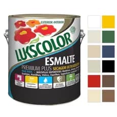 Tinta Esmalte Sintético Base Água 3,6l Lukscolor Cores Galão