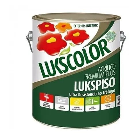 Tinta Piso Lukspiso Galão 3,6 Litros Diversas Cores