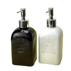 Porta Sabonete Liquido Saboneteira Dispenser de Vidro Álcool em Gel 400ML Clink
