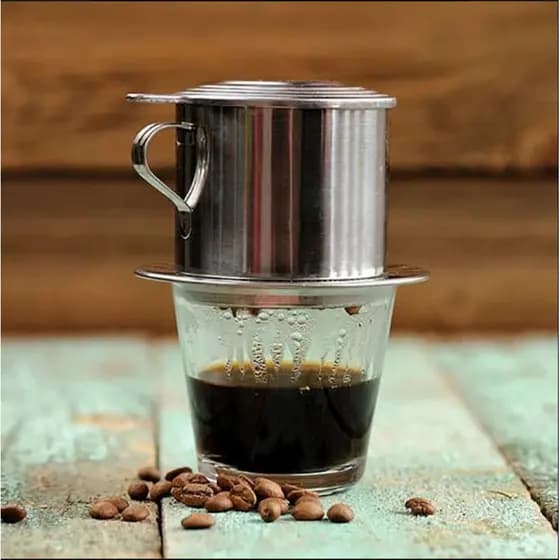 Cafeteira Vietnamita 3 Xícaras Inox Filtro Gotejador Barista