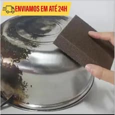 Esponja Mágica Limpeza Pesada Remove Manchas Panelas Forno Fogão