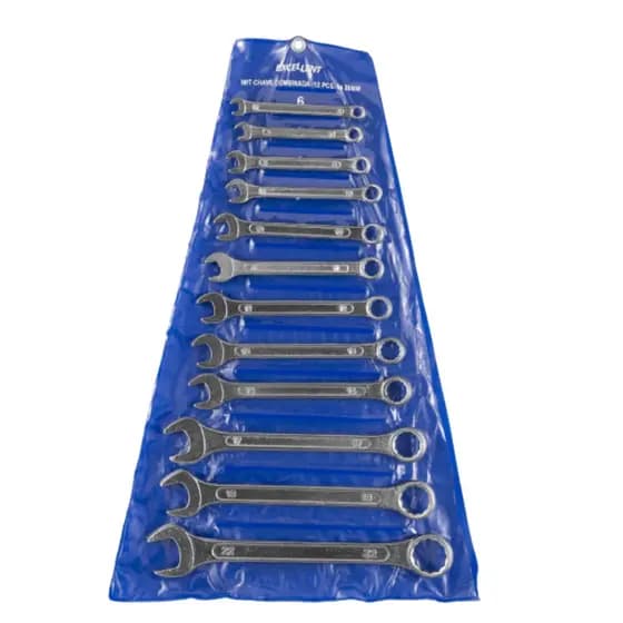 Kit 12 Chaves Combinadas Boca Estrela 6 A 22 Mm Aço Carbono