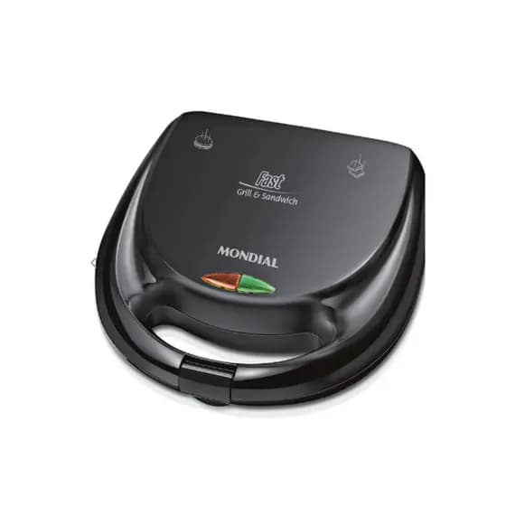 Sanduicheira Fast Grill Sandwich Mondial S12 750w Preto 127v