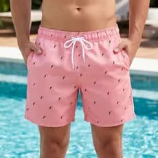 Shorts Masculino Tactel Praia Mauricinho Estampado Academia Secagem Rápida Verão