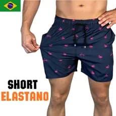 Short ELASTANO Mauricinho Casual Verão Secagem Rápida Treino Fitness Elastano Tecido Premium