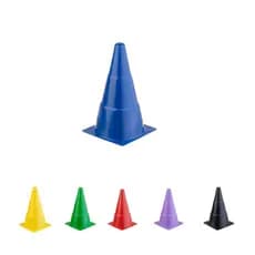Kit 5 Cones Demarcatorio Treino Agilidade Futebol Futsal - Varias Cores Are