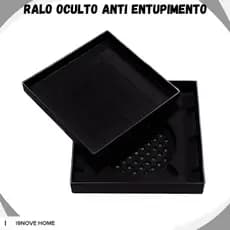 Ralo 10x10 Protetor de Ralo Banheiro Anti Entupimento Anti Odor Ralo Oculto Filtro de Cabelo Universal Are