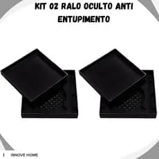 Kit 2 Ralo 15x15 Protetor de Ralo Banheiro Anti Entupimento Anti Odor Ralo Oculto Filtro de Cabelo Universal  Are