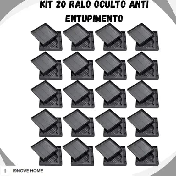 Kit 20 Ralo 15x15 Protetor de Ralo Banheiro Anti Entupimento Anti Odor Ralo Oculto Filtro de Cabelo Universal  Are