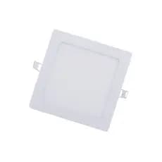 Painel Led Embutir 12w Quadrado 17x17cm Luz Quente Bivolt