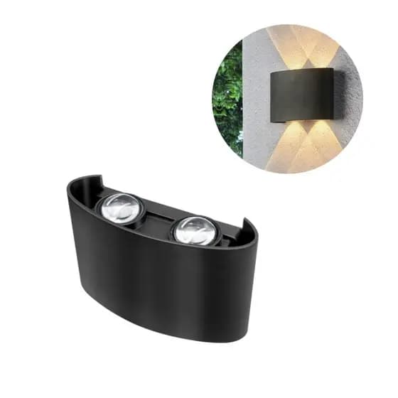 Arandela Lentille Double Sobrepor Led 4w Luz 3000k Bivolt