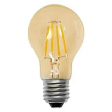 Kit Lâmpadas Led Bulbo Âmbar A60 4W Luz Amarela E27 Bivolt