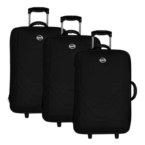 Kit Malas De Viagem Village Com Rodinhas E Alça Retrátil