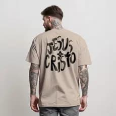 Camiseta Streetwear JESUS CRISTO DIVERSE ESTILOS Camisa Masculina 100% Algodão Camisa
