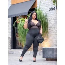 CALÇA FEMININA BOLSO ZIPER CINTURA ALTA do  34 ao 60