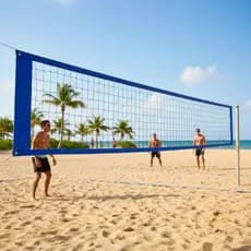 Rede de Vôlei Futevôlei Oficial 9,50m 4 Faixas + Fita de  Marcação 9x18