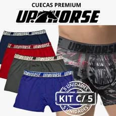Kit 5 Cuecas Boxer PLUS SIZE Microfibra Lisa Cueca Box Promoção Masculina Cueca Premium GG1 GG2 GG3