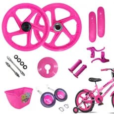 Kit Montagem Bike Aro 16 Infantil Pink