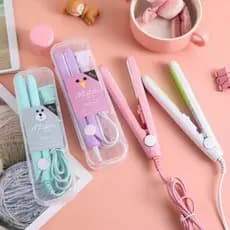 Mini Chapinha Prancha De Cabelo Pequena Portátil Chapinha Profissional Com Case Transporte Bivolt