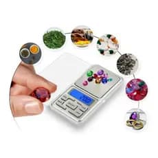 Mini Balança Digital Eletrônica De Precisão De 0.01 A 500g Capacidade máxima 5 g Cor Prateado