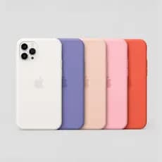 KIT 5 CAPA CAPINHA CASE PARA IPHONE 11 PRO MAX A SILICONE INTERIOR AVELUDADA PROTEÇÃO