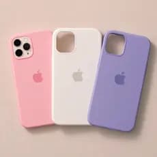 KIT 3 CAPA CAPINHA CASE PARA IPHONE 11 PRO MAX A SILICONE INTERIOR AVELUDADA PROTEÇÃO