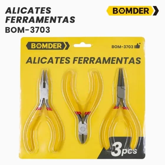 Kit 3 Alicates Corte Eletrônica Artesanato Bijuterias Bico BOMviNK