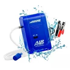 Oxigenador/Aerador Para Iscas Vivas 12v ou a Bateria MS-APA Air Pump / Silent Air Pump MS-SAP a pilha Marine Sports
