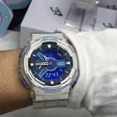 GA-110 Sports Ga110 Jelly Blue Autolight Analógico Transparente M143