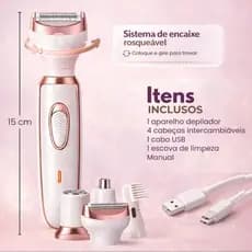 Cera Dói❓️use Depilador Elétrico Feminino 4 em 1 Aparador de pelos e Cabelo