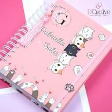 Caderno tema gatinhos - Tamanhos universitário ou A5