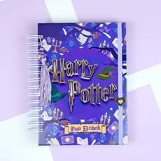Caderno personalizado com o tema Harry Potter
