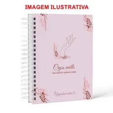Caderno de agendamentos com 400 páginas tamanho universitário - Dura o ano inteiro