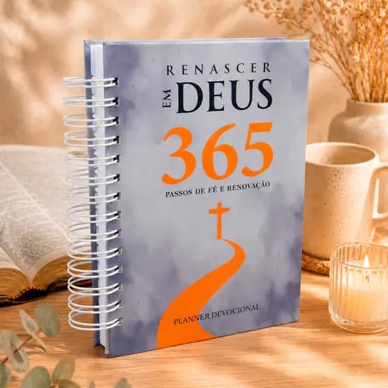 Devocional 365 Dias com Deus Cristão de Oração Fé Gratidão e Renovação
