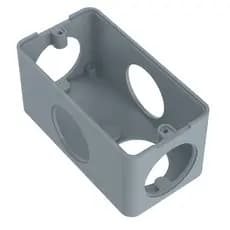 CAIXA CONDULETE TOP PVC BLUX 5 CINZA PEGA NO CONDULETE ALUMINIO TRAMONTINA