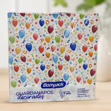 Guardanapo Decorado Bompack Aniversário C/20 Folhas Tripla 33x33