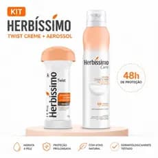 Kit Herbíssimo Vanilla Aerosol 150ml + Creme Twist 45g