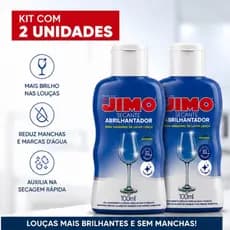 Kit 2 Secantes Abrilhantador Jimo 100ml Lava-Louças