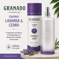 Granado Colônia Lavanda & Cedro 230ml Terrapeutics Original Perfume Unissex Alta Fixação