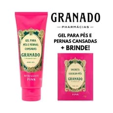 Gel Granado Pink Para Pés e Pernas Cansadas 120g + Brinde Sachê Escalda-Pés