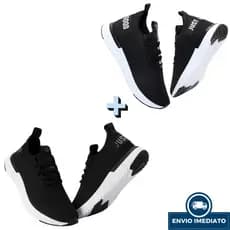 KIT 2 PARES - Tênis Masculino  Esportivo Confortável 34 ao 43 - Envio Imediato Promoção