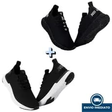 KIT 2 PARES - Tênis Masculino Academia Esportivo Dia a Dia 34 ao 43 - Envio Imediato Promoção